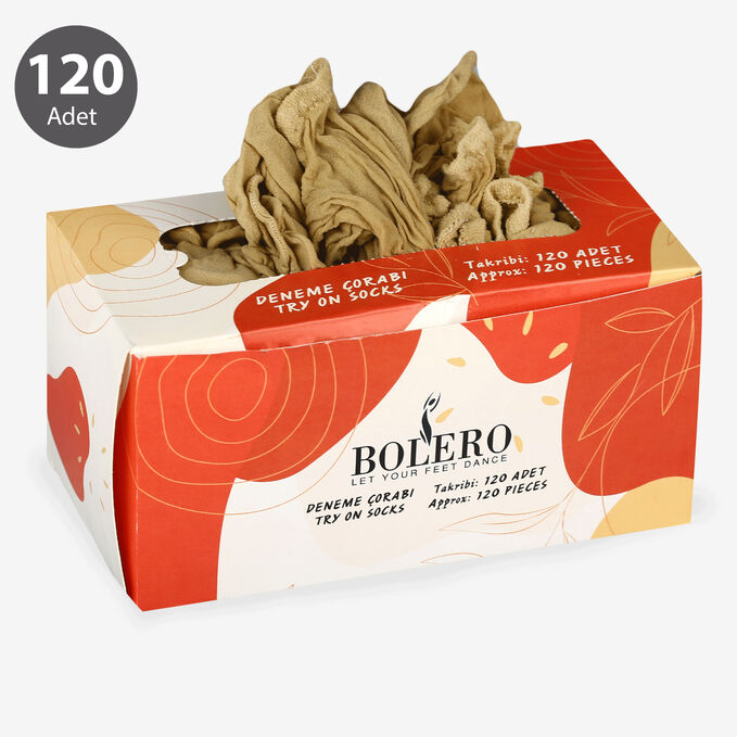 Bolero 120-Pack Single-Use Try On Socks