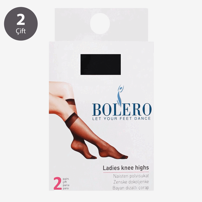 Bolero 2-Pack Fit 15 Women Socket Socks