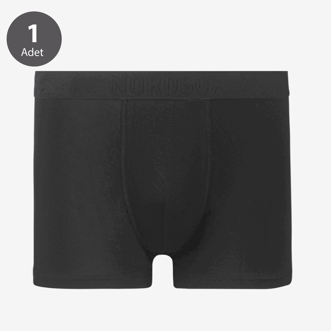 Toptan Erkek Bambu Siyah Boxer-M49