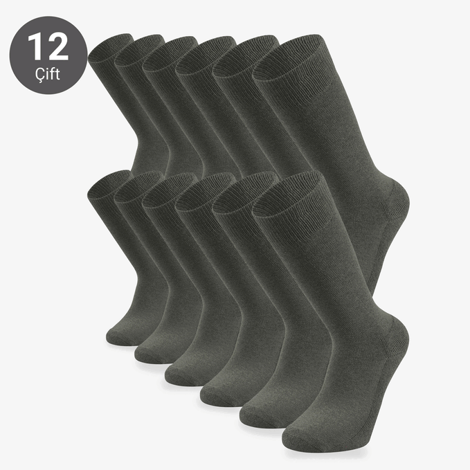 Wholesale 12-Pack Soldier Socks Khaki